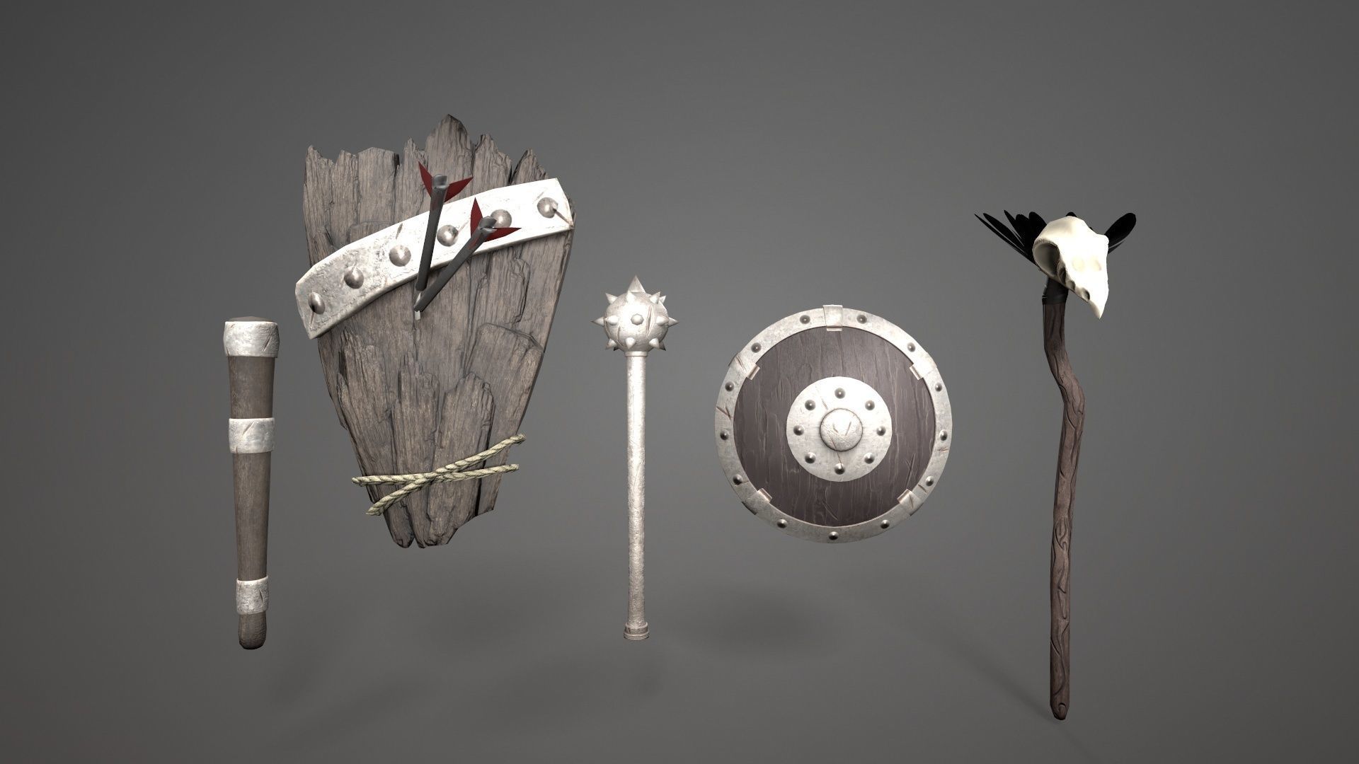 Goblins alien character Low-poly 3D model_14