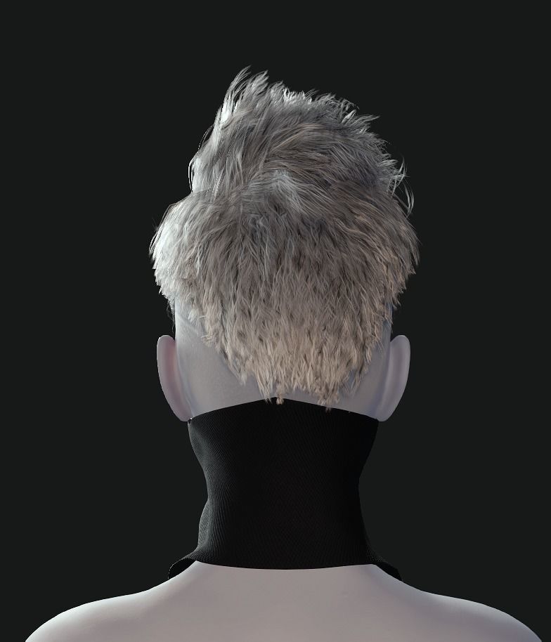 Cyber Hero - Mask04 Low-poly 3D model_8