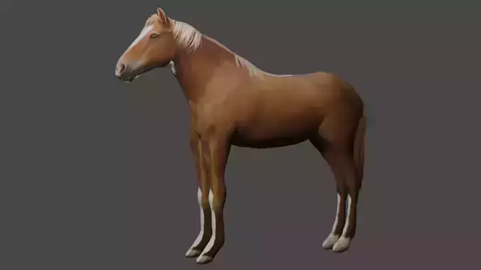 Low poly Horse