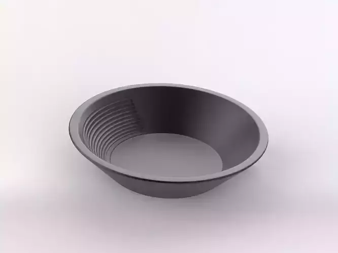 Gold Pan Panning Keychain