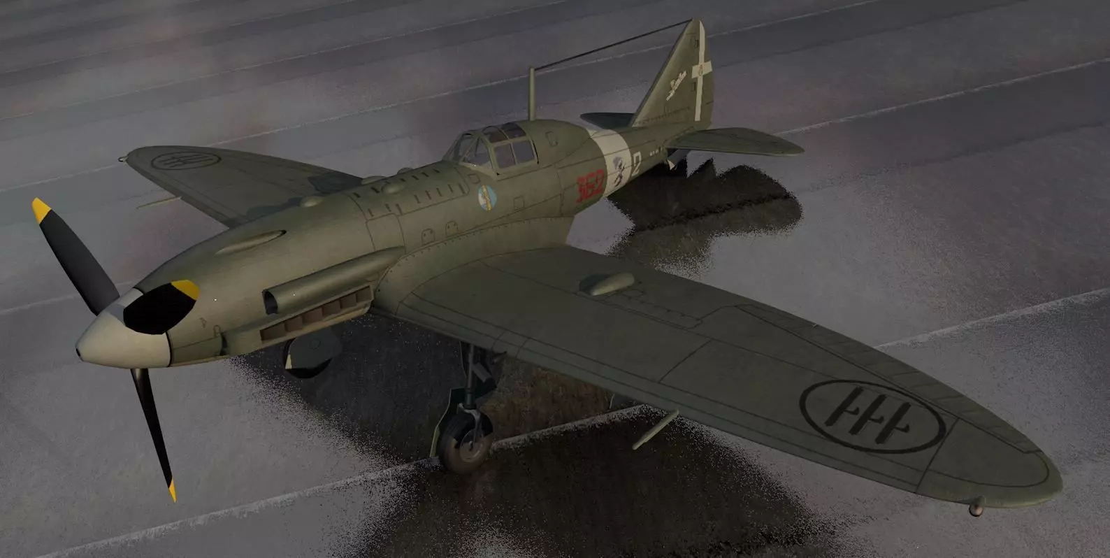 Reggiane Re-2005 Sagittario 3D model