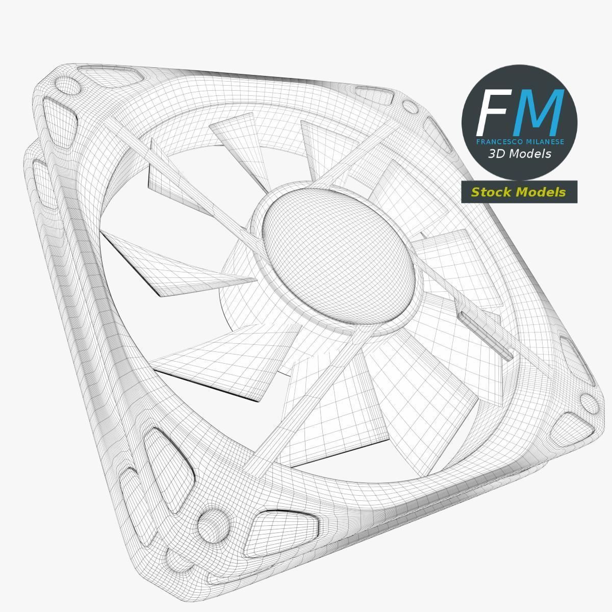 Computer fan 3D model_7