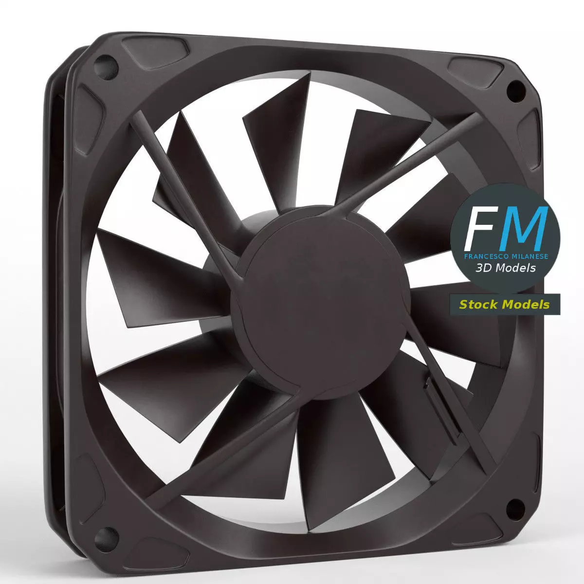 Computer fan 3D model_0