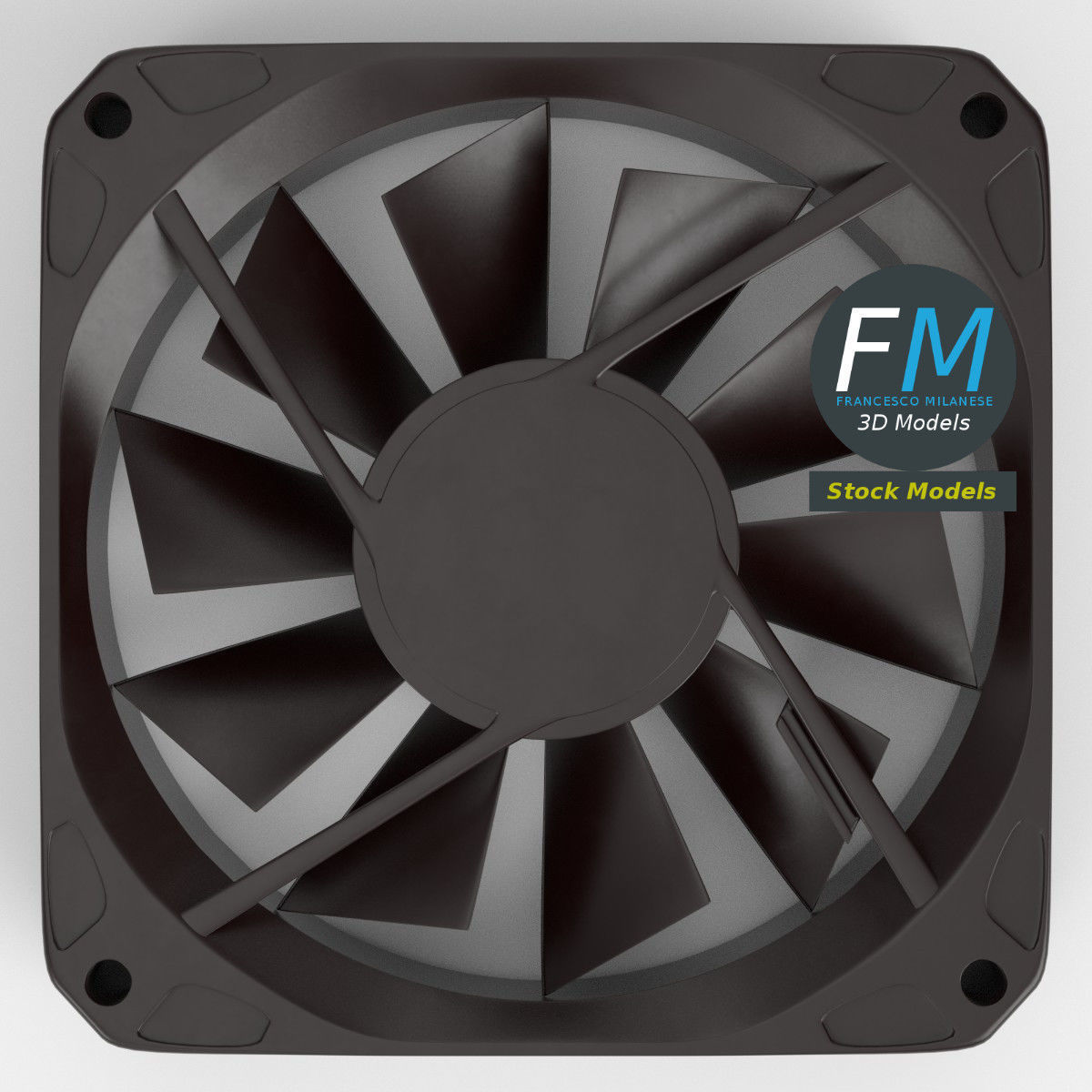 Computer fan 3D model_6