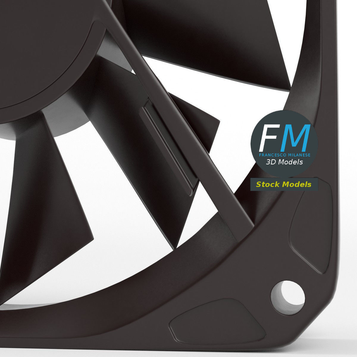 Computer fan 3D model_4