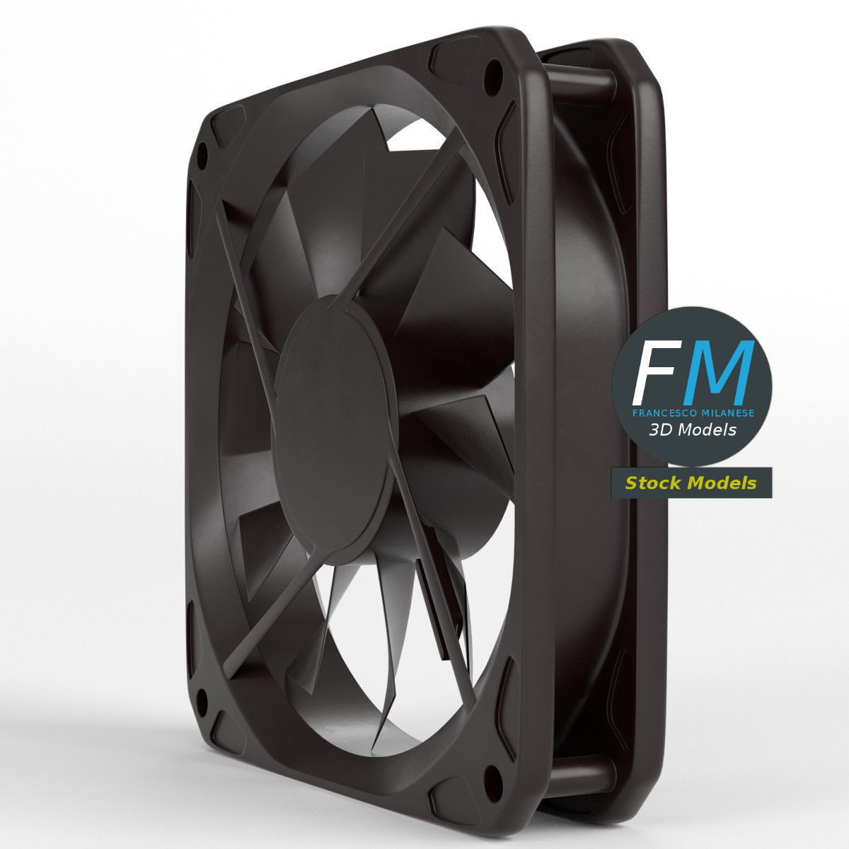 Computer fan 3D model_3