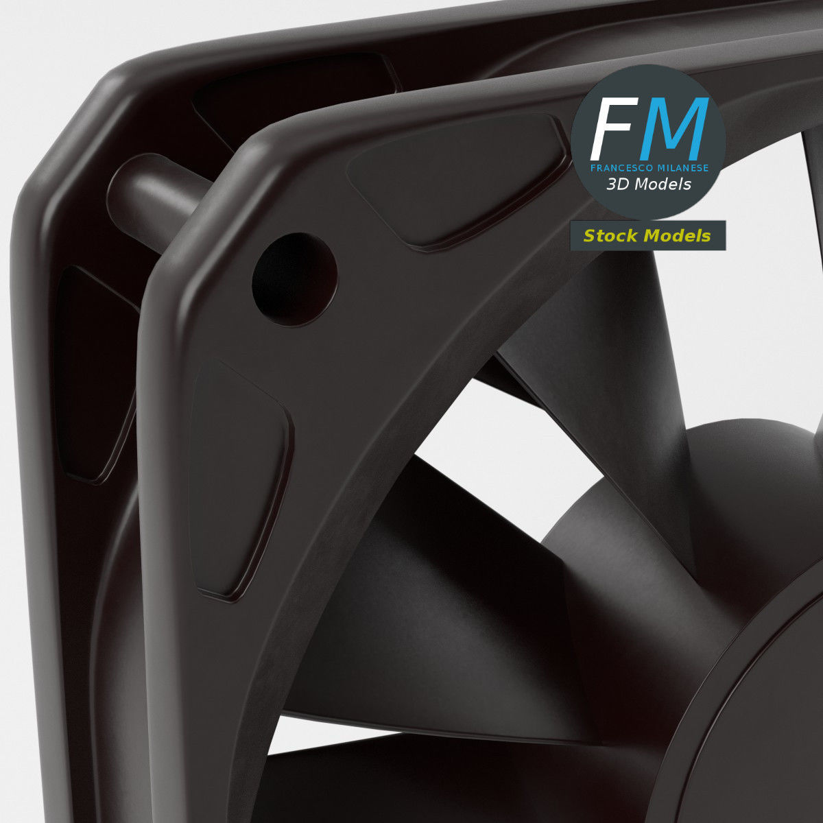 Computer fan 3D model_5