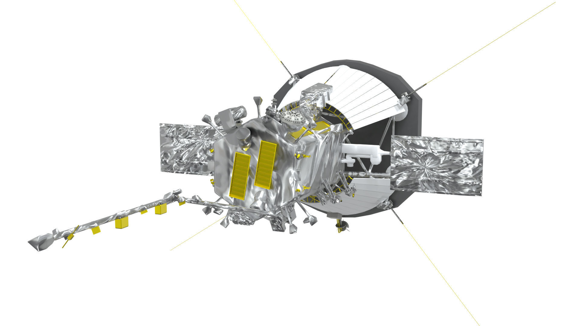 Parker-Solar-Probe spacecraft Low-poly 3D model_2