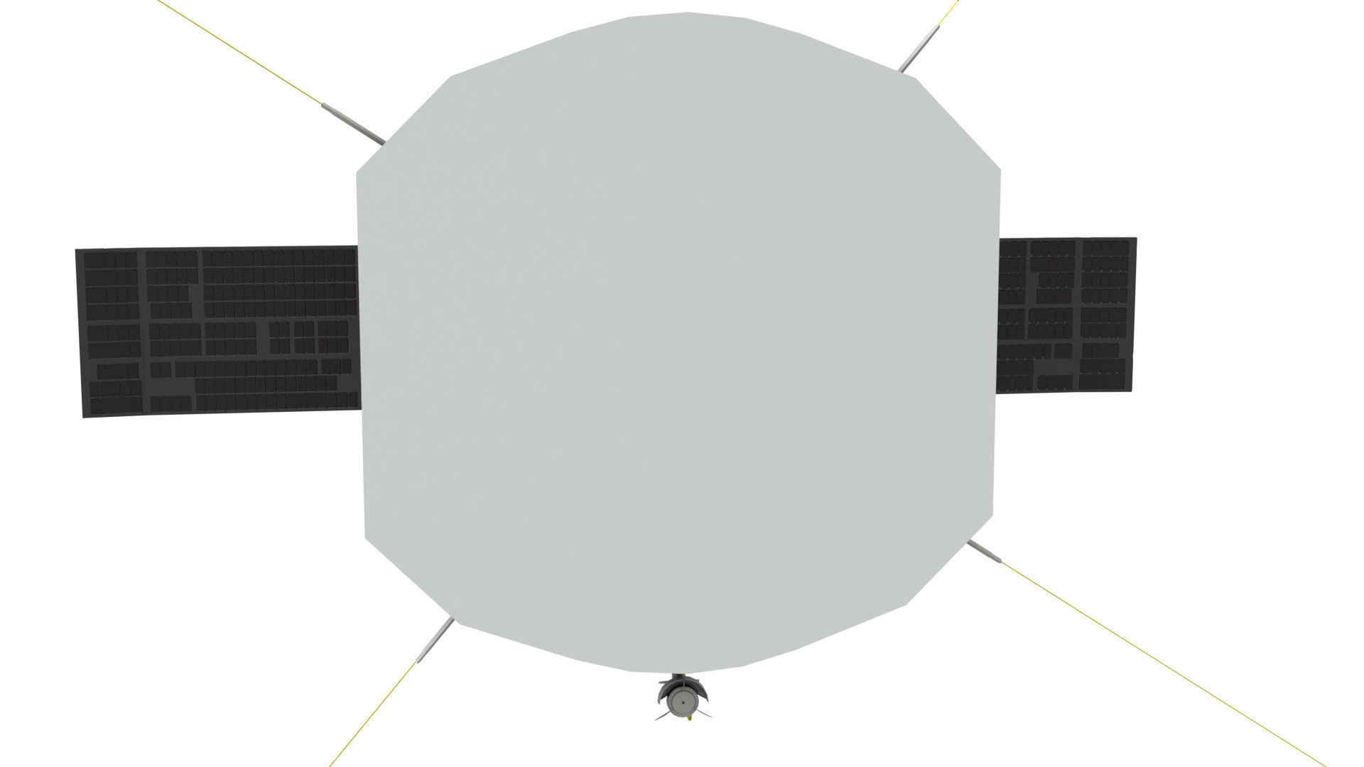 Parker-Solar-Probe spacecraft Low-poly 3D model_3