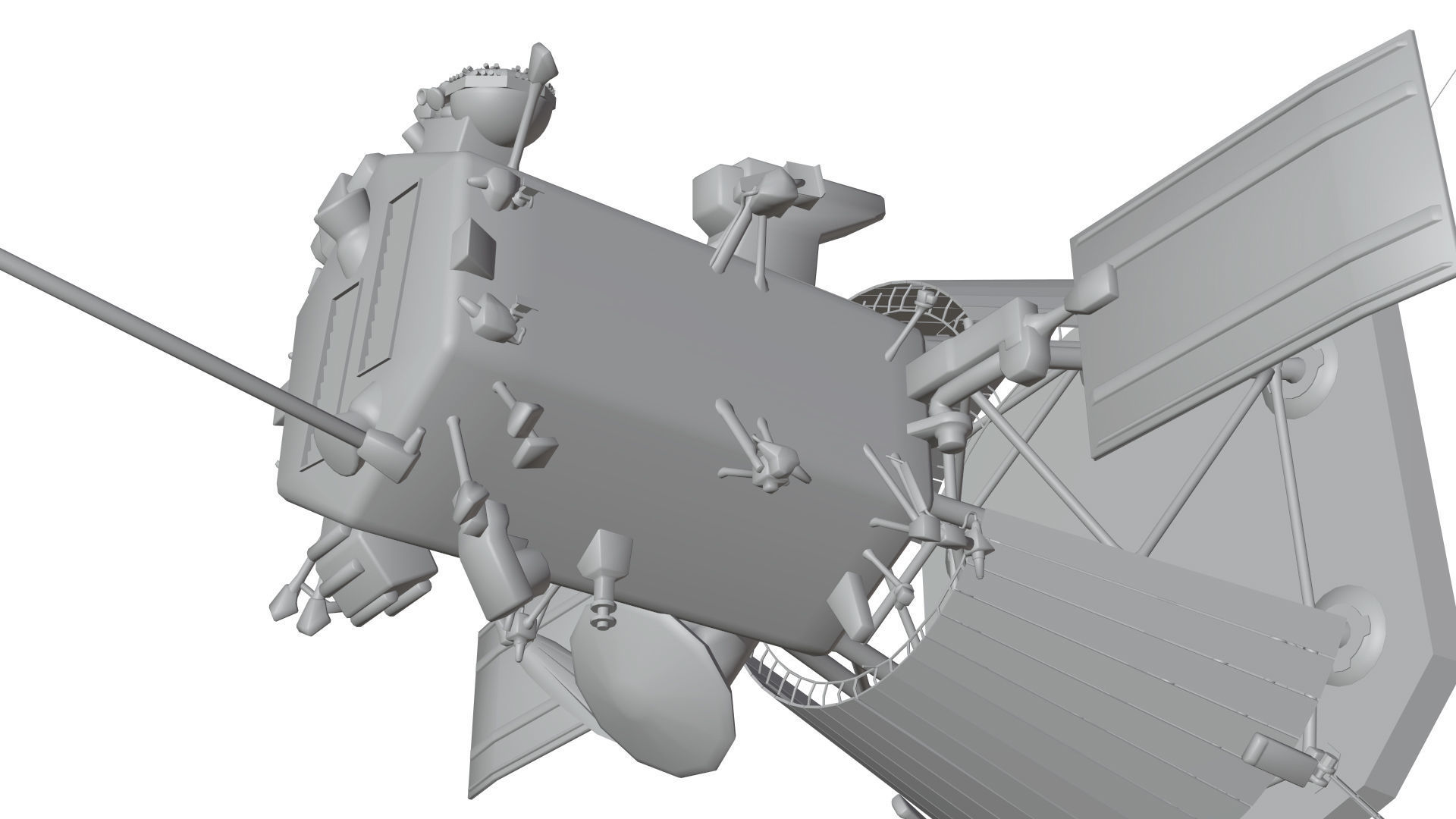 Parker-Solar-Probe spacecraft Low-poly 3D model_17