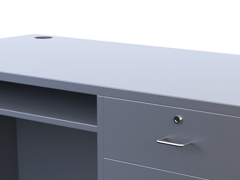 Desk mdf 3D model_4