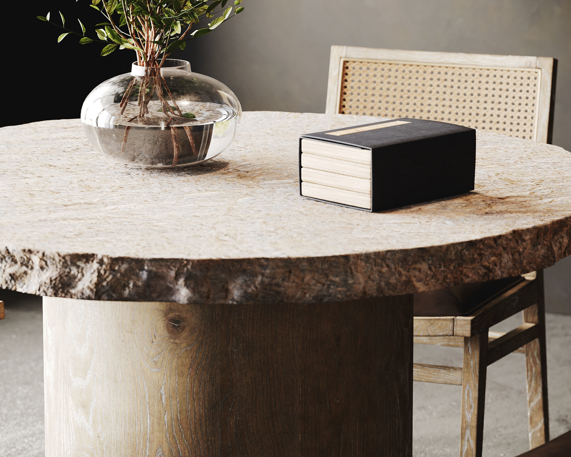 Rustic Dining Room Interior  ID298 3D model_2