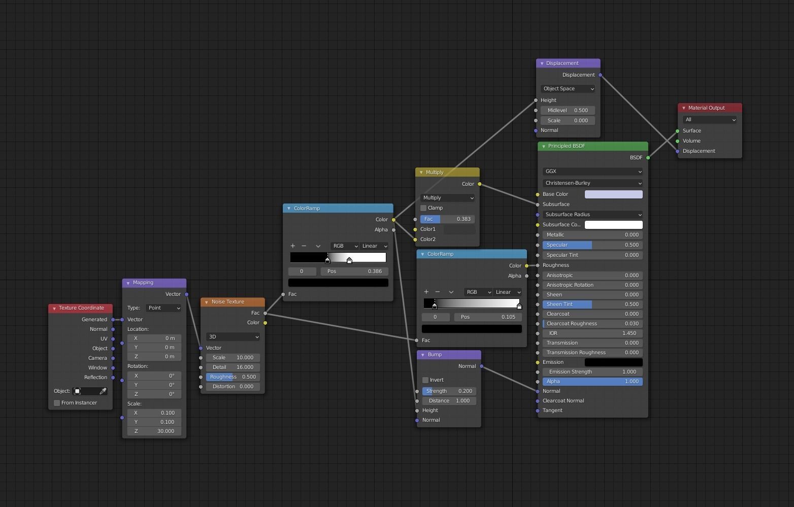 M Decoration lamp with letter 3D model_5