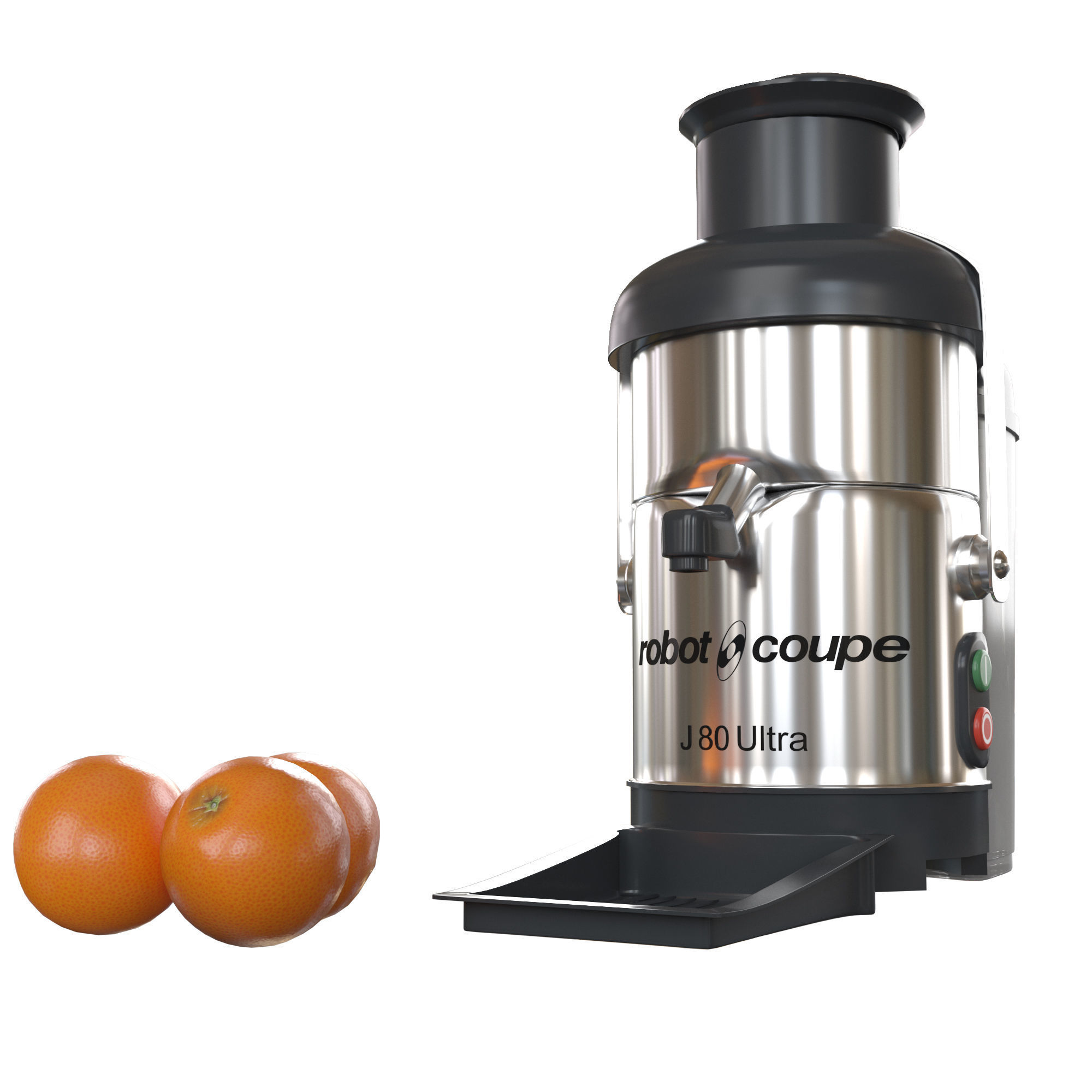 robot coupe J 80 Low-poly 3D model_2