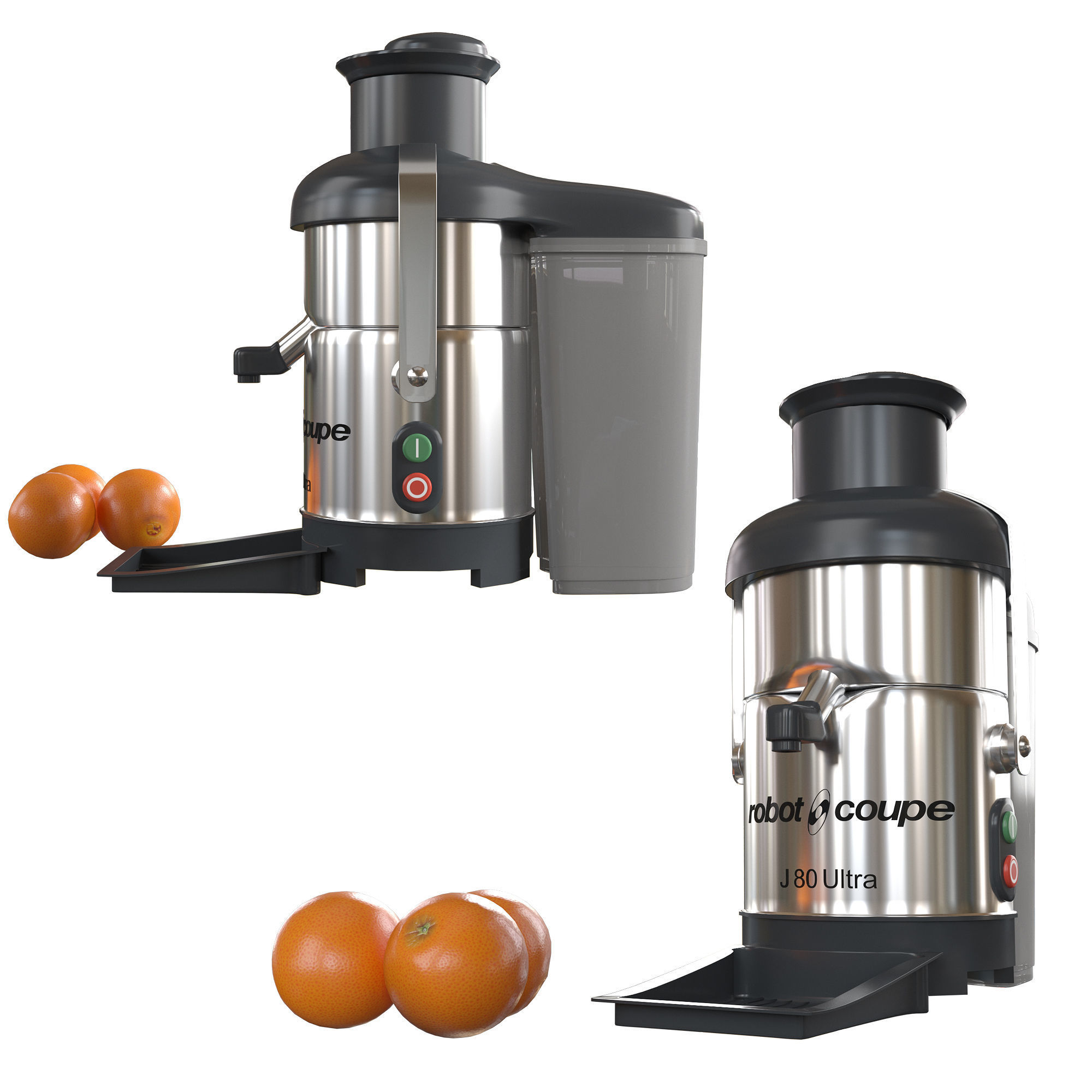 robot coupe J 80 Low-poly 3D model_3