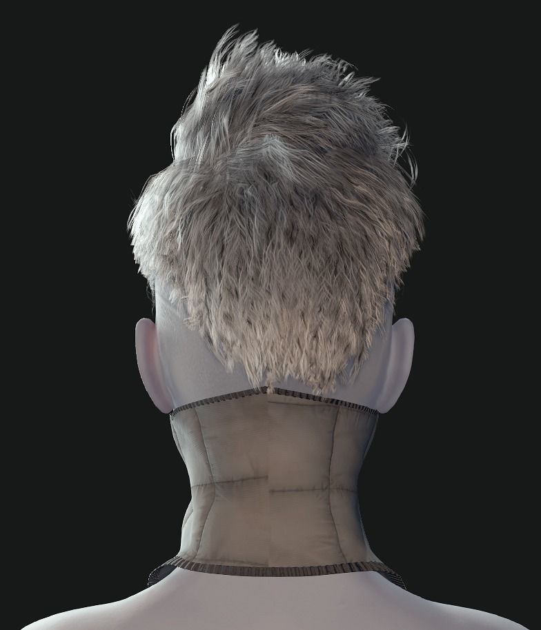 Cyber Hero - Mask06 Low-poly 3D model_8