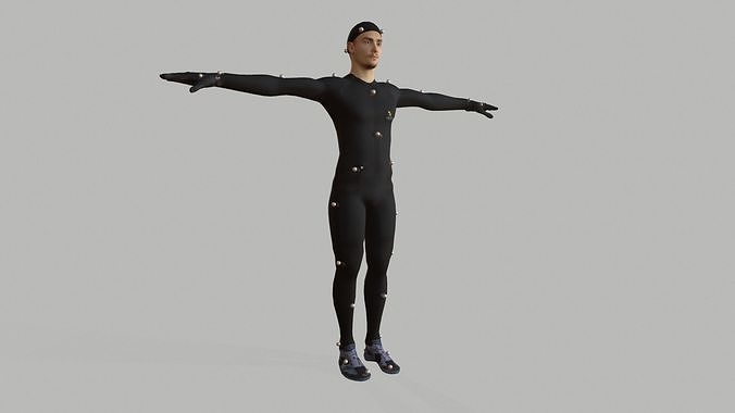 Passive marker man 3D model