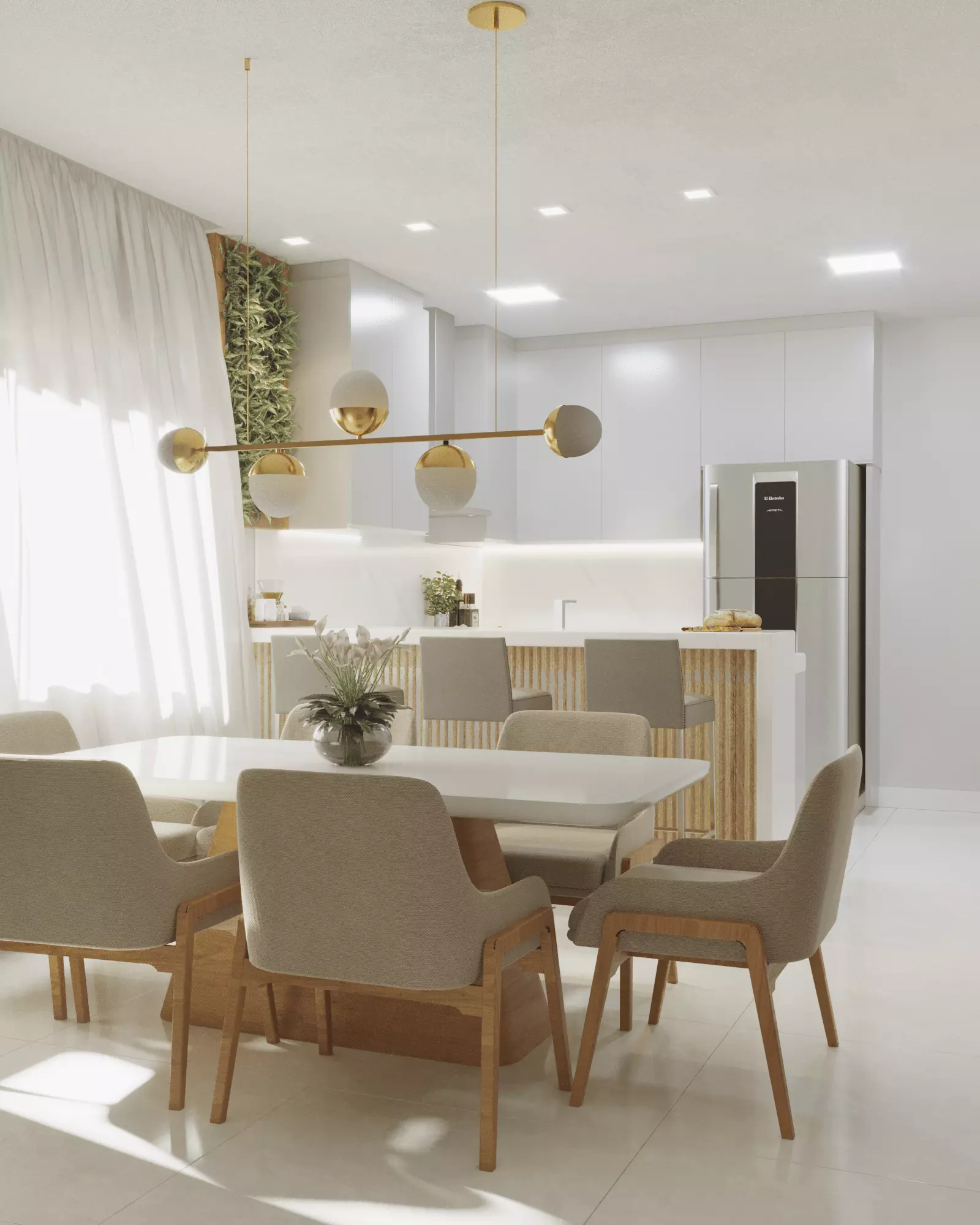 Modern kitchen 3D model_0