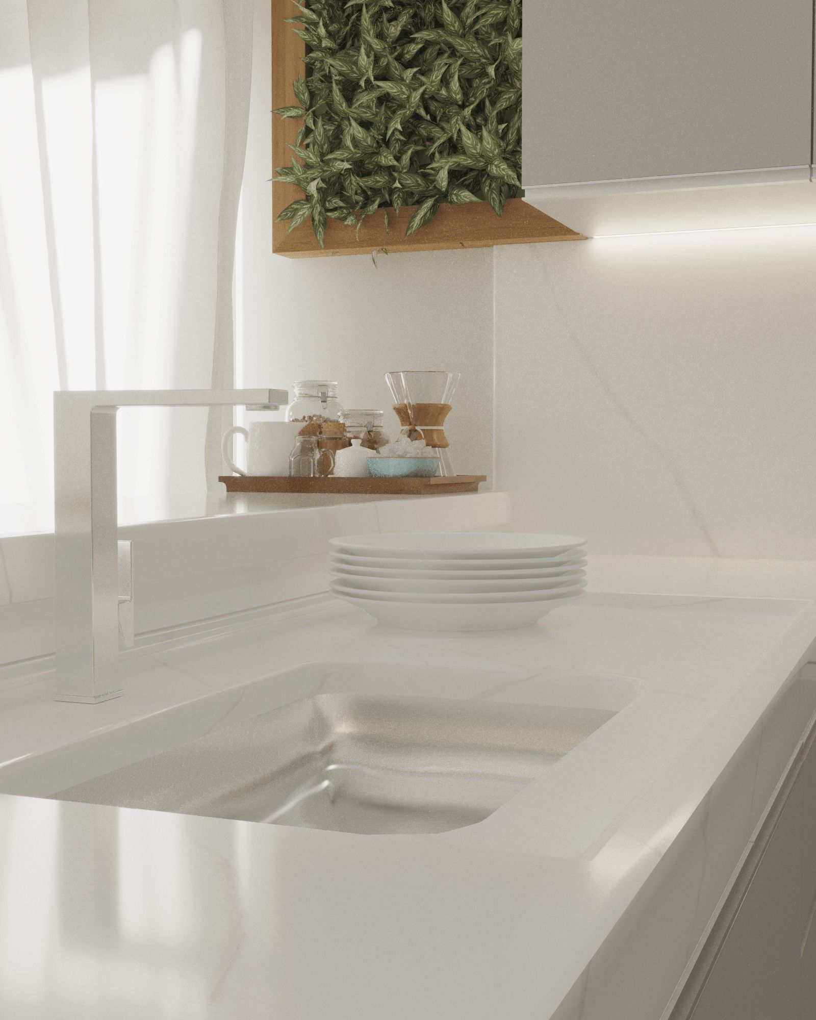 Modern kitchen 3D model_2