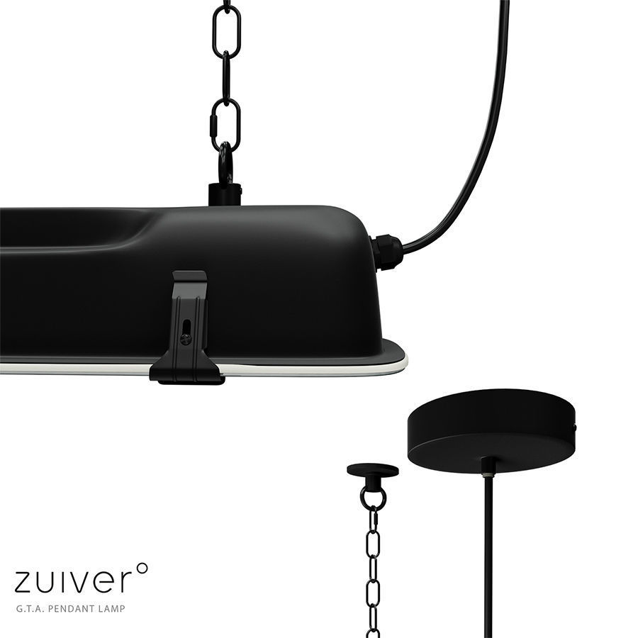 Zuiver GTA Pendant Lamp black 3D model_1