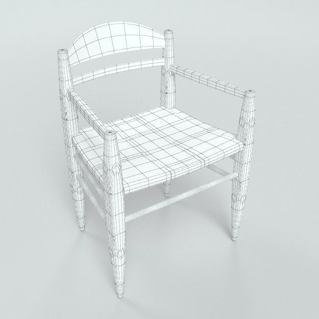 Billiani Vincent VG armchair white 3D model_1