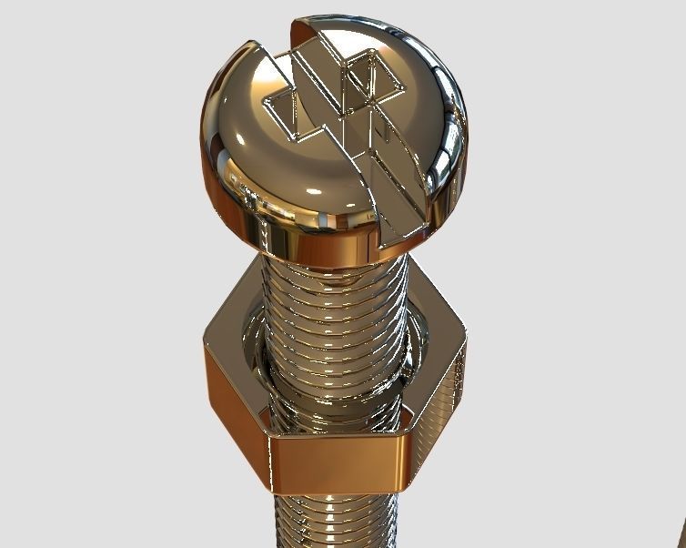 M3 Screws and Nuts Set 3D print model_21