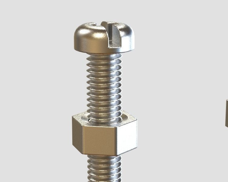 M3 Screws and Nuts Set 3D print model_26