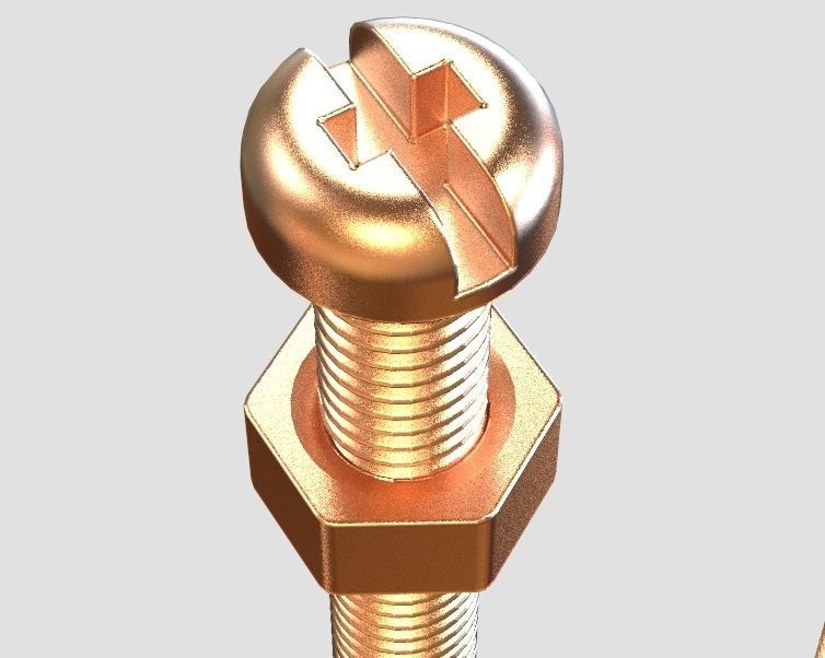 M3 Screws and Nuts Set 3D print model_30