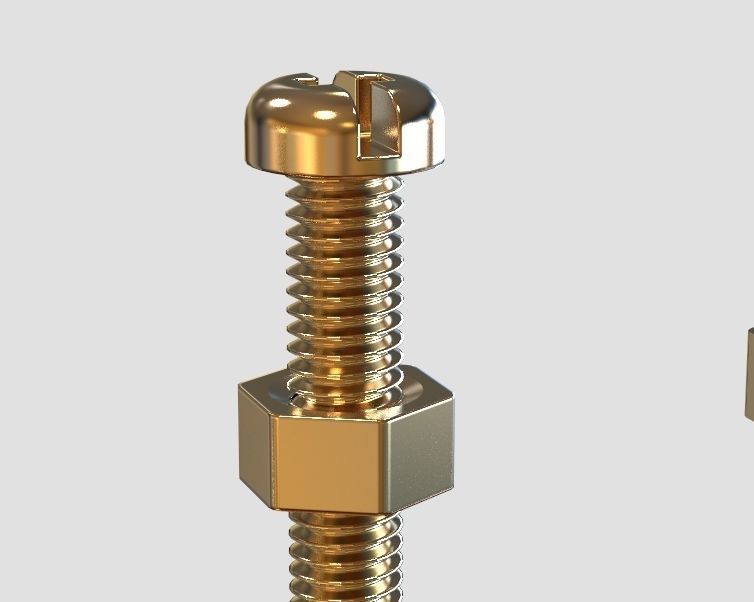 M3 Screws and Nuts Set 3D print model_23