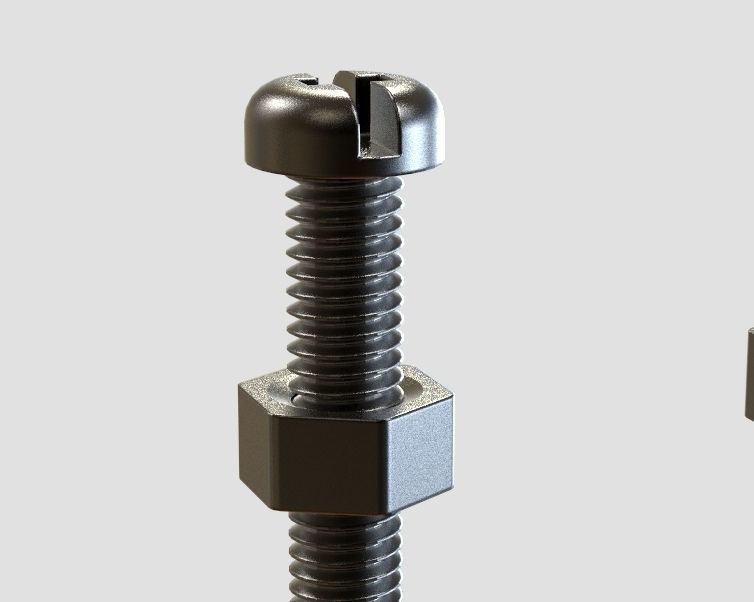 M3 Screws and Nuts Set 3D print model_1