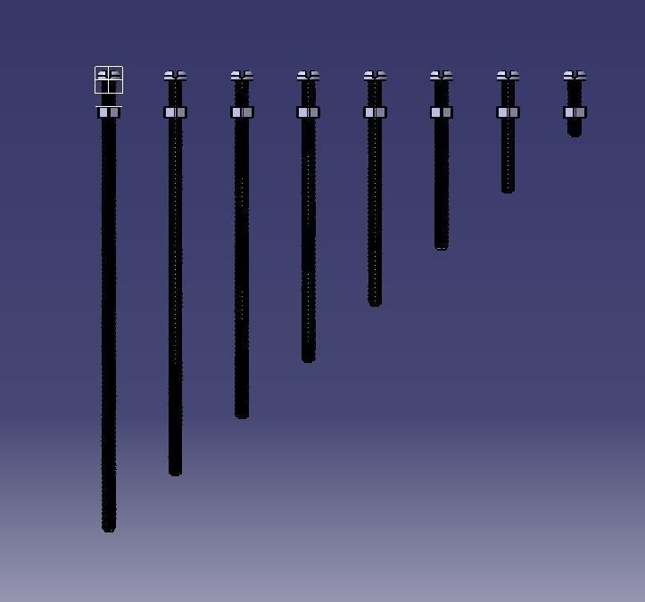 M3 Screws and Nuts Set 3D print model_6