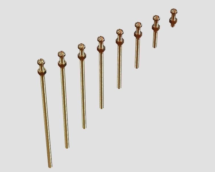 M3 Screws and Nuts Set 3D print model_16
