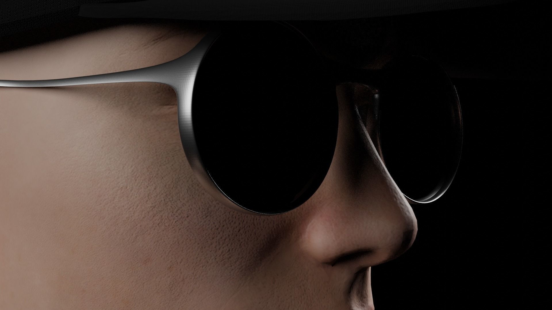 Cool Female Character Free low-poly 3D model_7