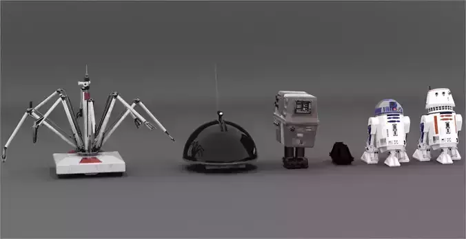 Droids v2 3D model