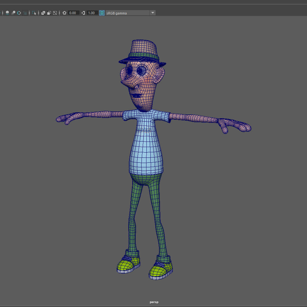 Man Cartoon 06 3D model_17