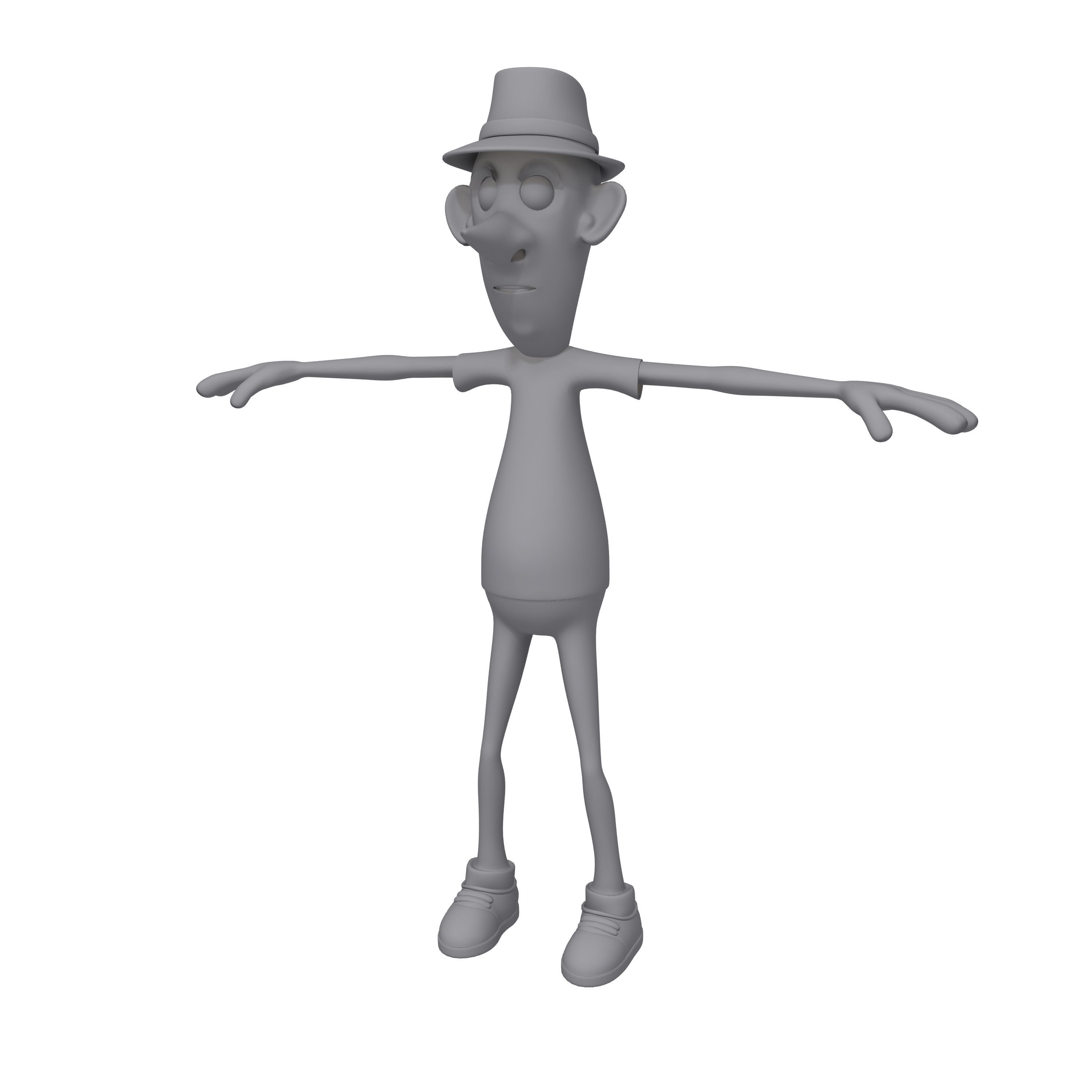 Man Cartoon 06 3D model_15