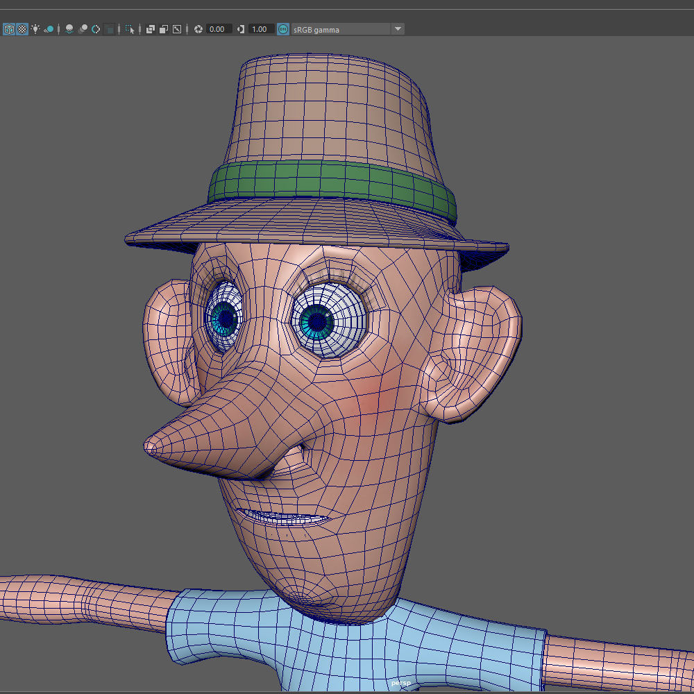 Man Cartoon 06 3D model_23