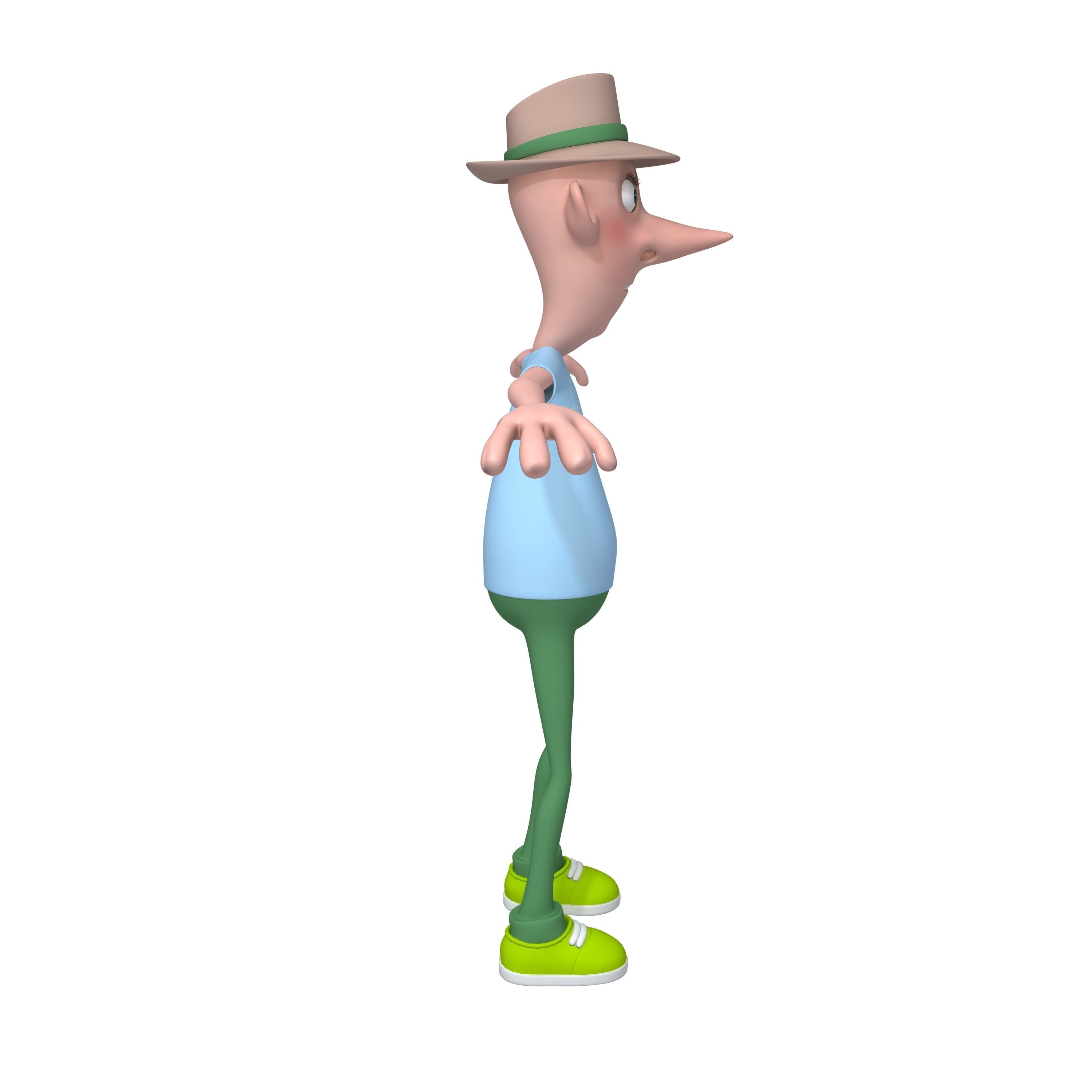 Man Cartoon 06 3D model_2