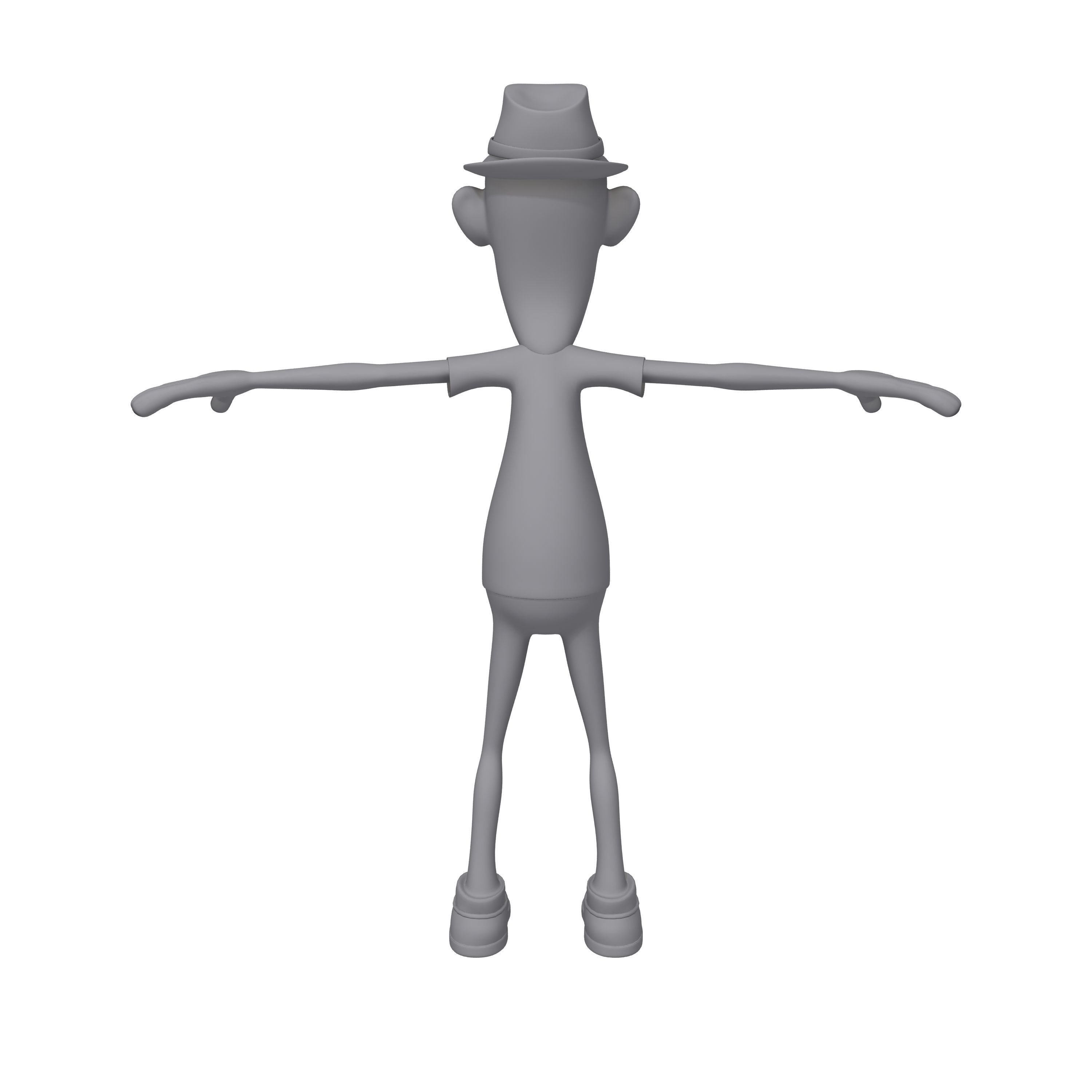 Man Cartoon 06 3D model_13
