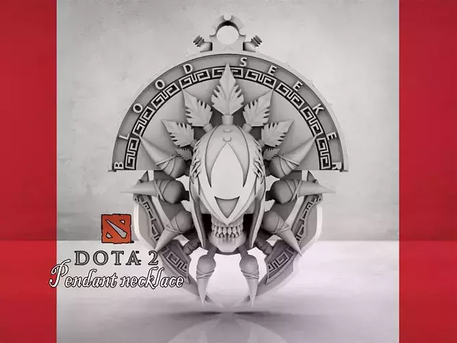 Dota2 Blood-Seeker pendant necklace  3D print model