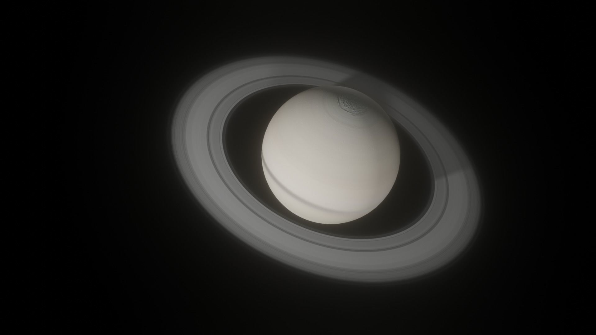 Saturn planet Free 3D model_4