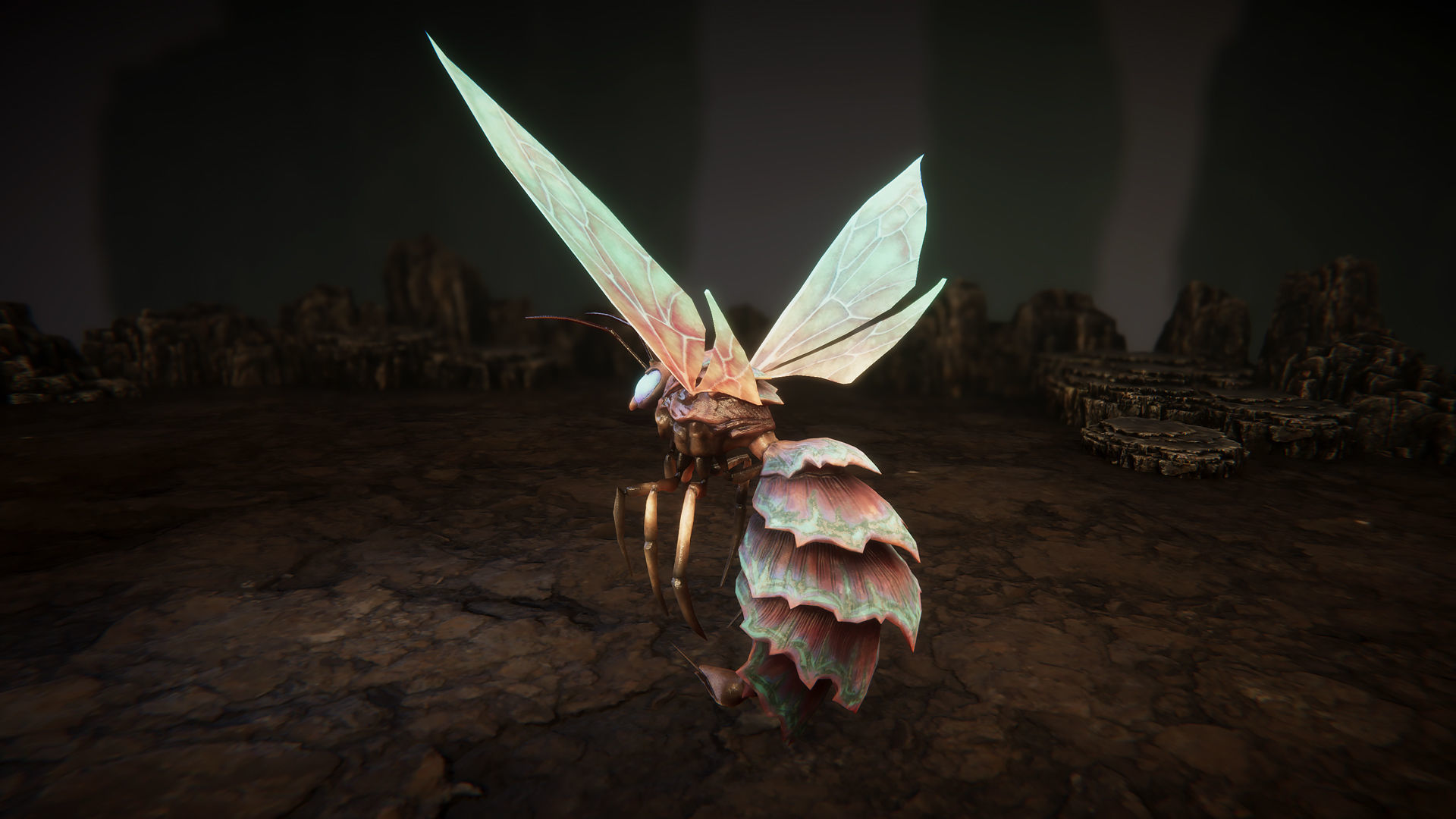 Wasps pack Low-poly 3D model_9