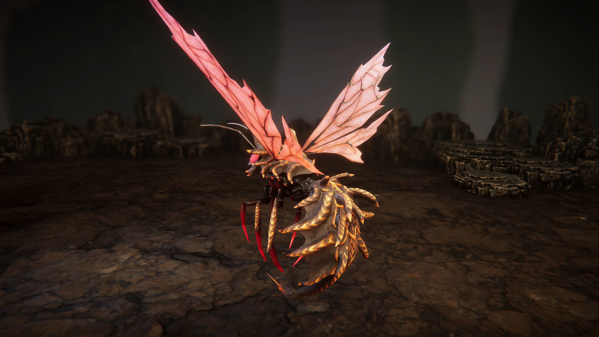 Wasps pack Low-poly 3D model_7