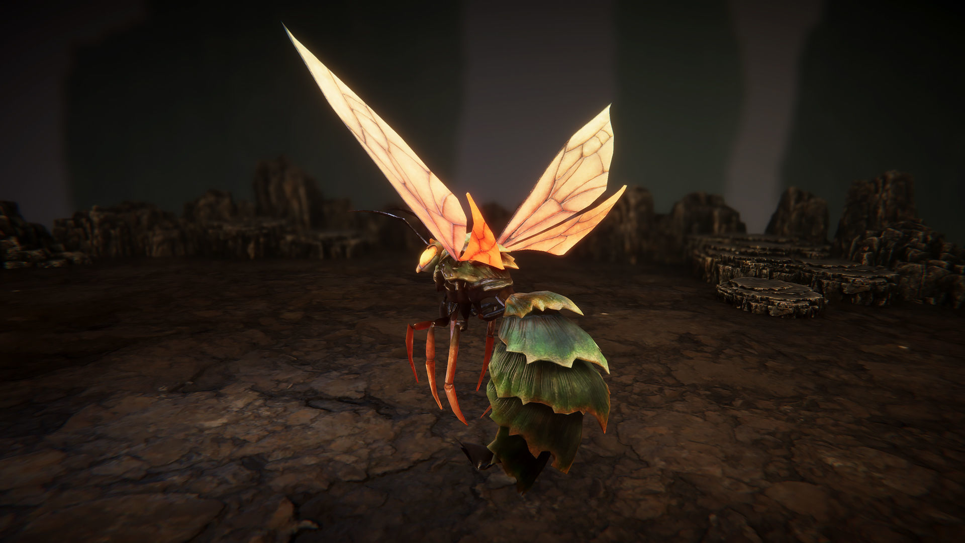 Wasps pack Low-poly 3D model_11