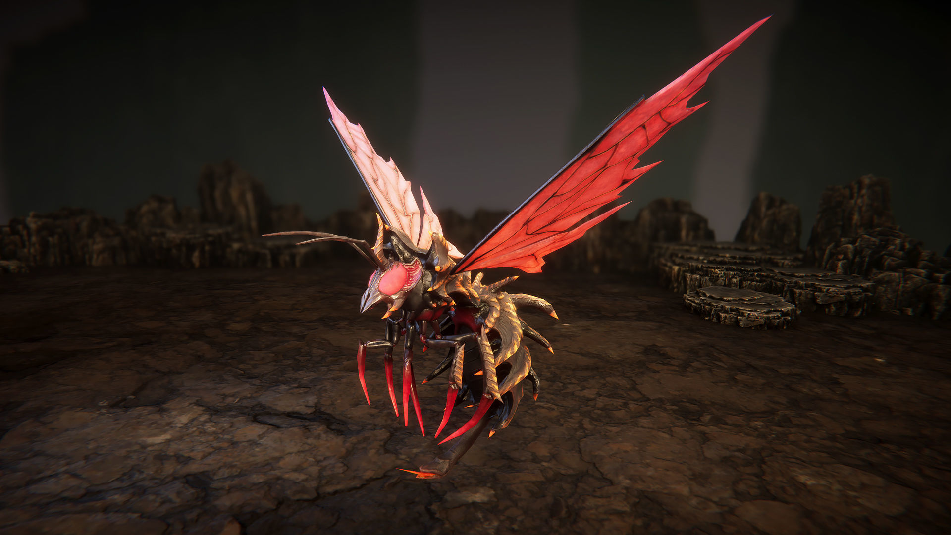 Wasps pack Low-poly 3D model_6