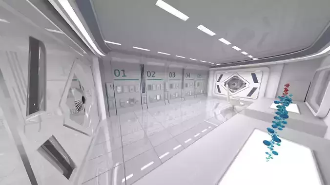 Sci-fi Room Fly-Through