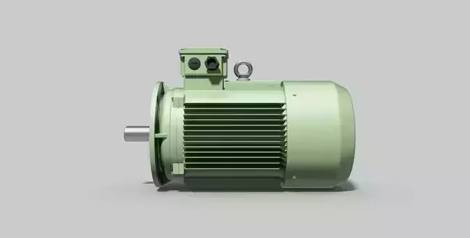 180L-B5 - Electric Motor - Free 3D CAD Model 3D model