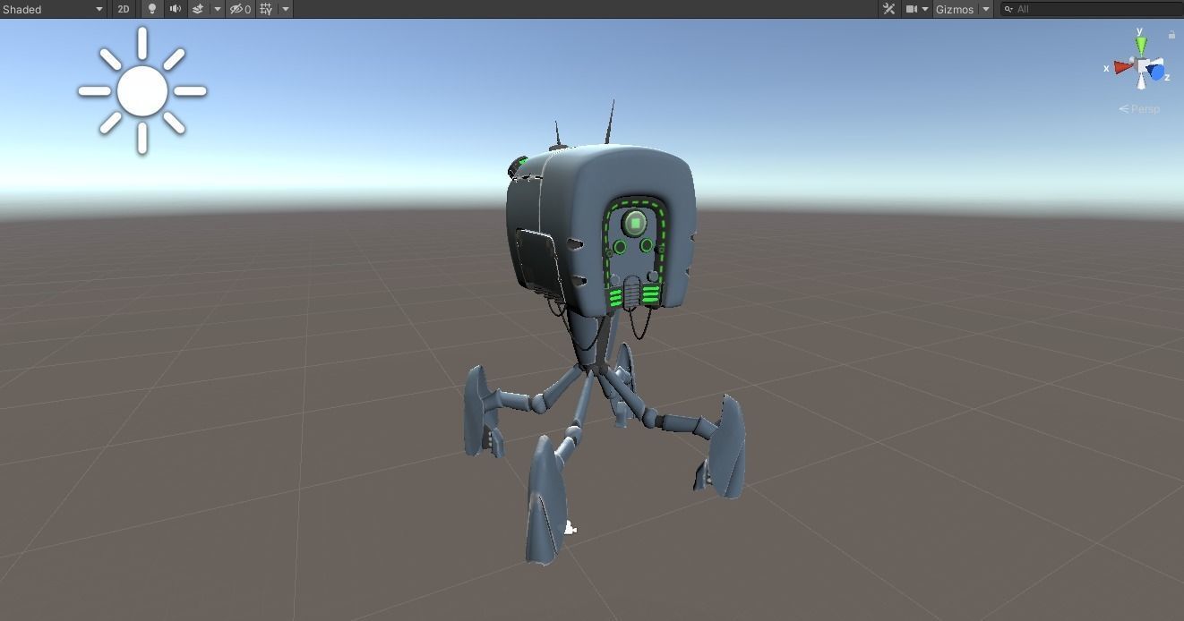 Robot character 3d model 3D model_5