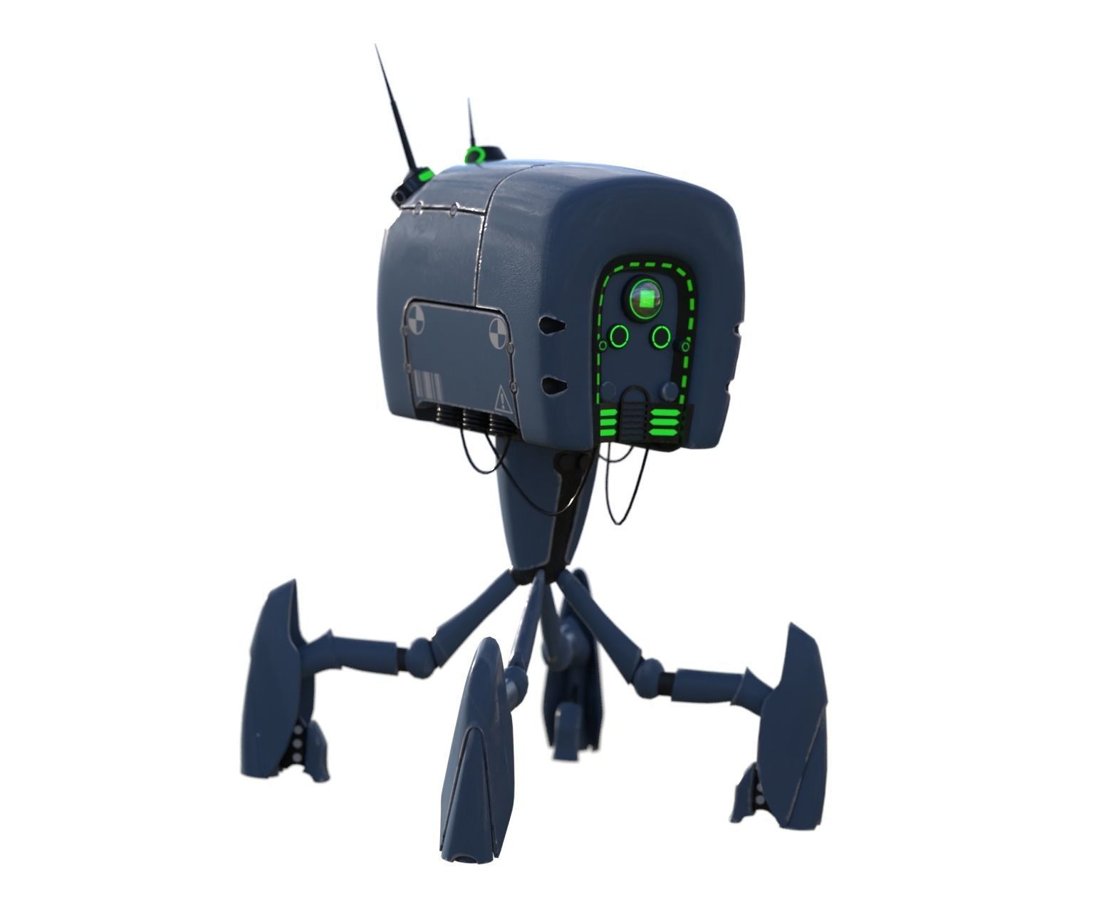 Robot character 3d model 3D model_0