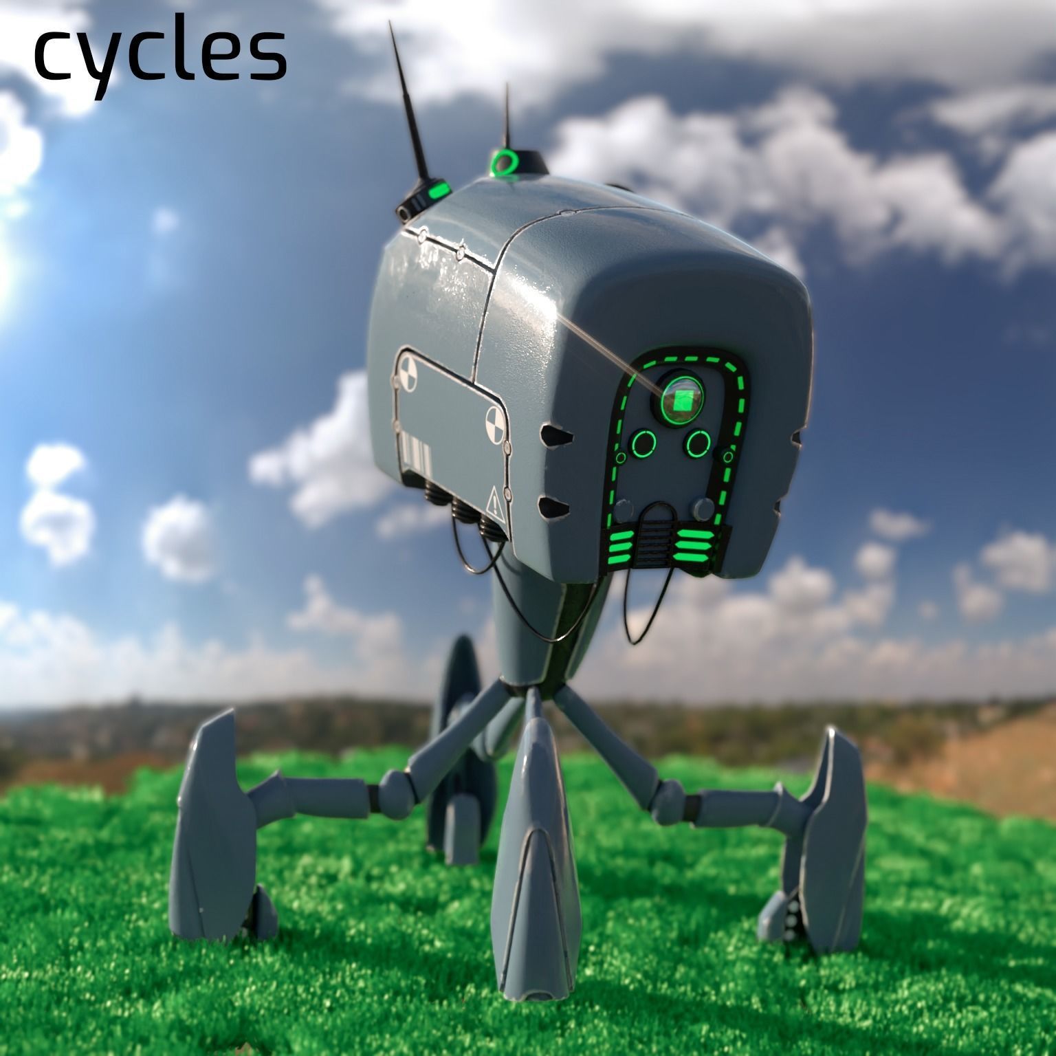 Robot character 3d model 3D model_1